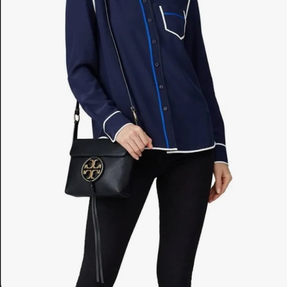 ✨USED✨Tory Burch Miller Crossbody Bag Black w/Gold Hardware
